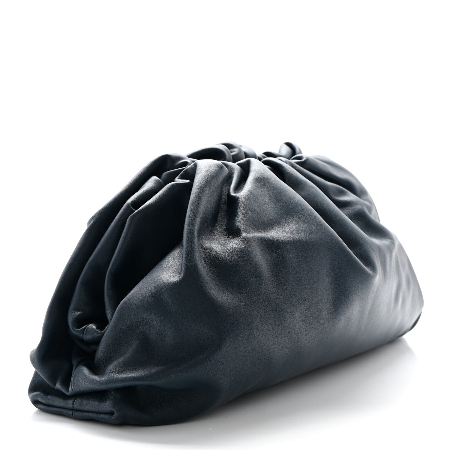 Bottega Veneta Smooth Butter Calf The Pouch Oversized Clutch Deep Blue 3 of 8