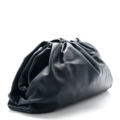 Bottega Veneta Smooth Butter Calf The Pouch Oversized Clutch Deep Blue 3 of 8