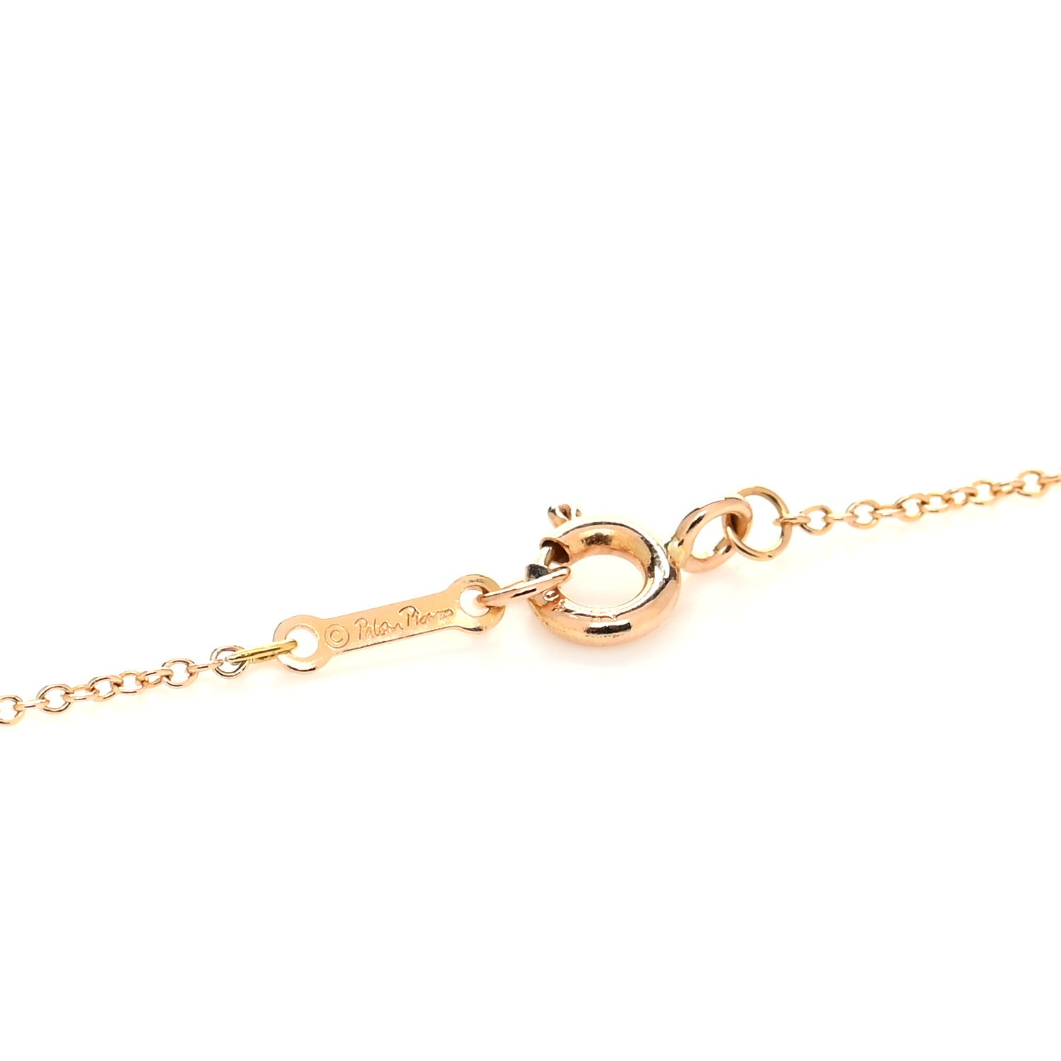 Tiffany 18K Yellow Gold Paloma's Graffiti Love Pendant Necklace 4 of 5