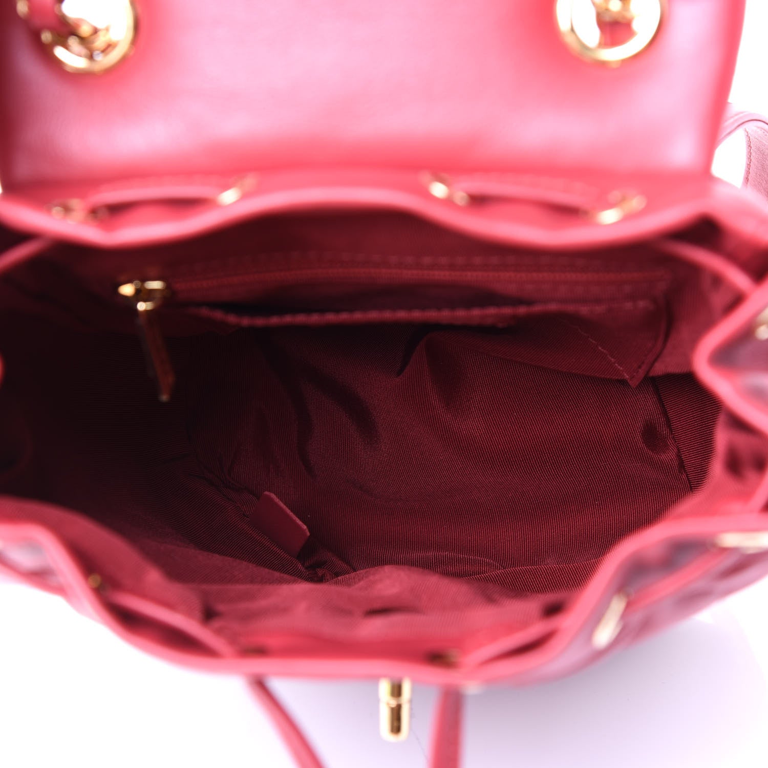Chanel Calfskin Quilted Mini Urban Spirit Backpack Red 4 of 10
