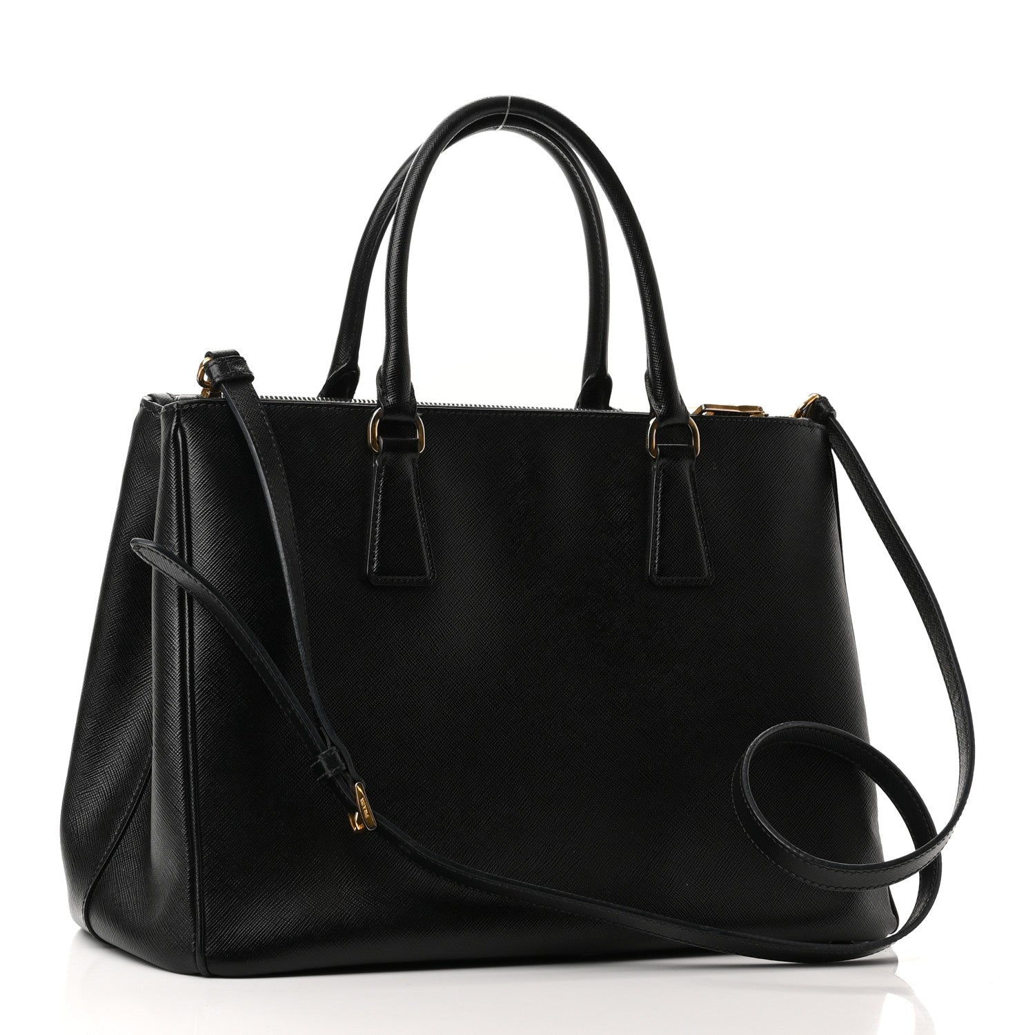 Prada Saffiano Medium Galleria Double Zip Tote Black 3 of 10