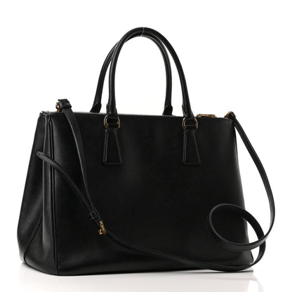 Prada Saffiano Medium Galleria Double Zip Tote Black 3 of 10