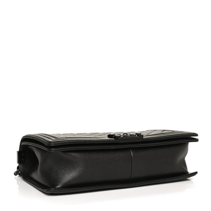 Chanel Caviar Quilted New Medium Boy Flap So Black 4 of 10