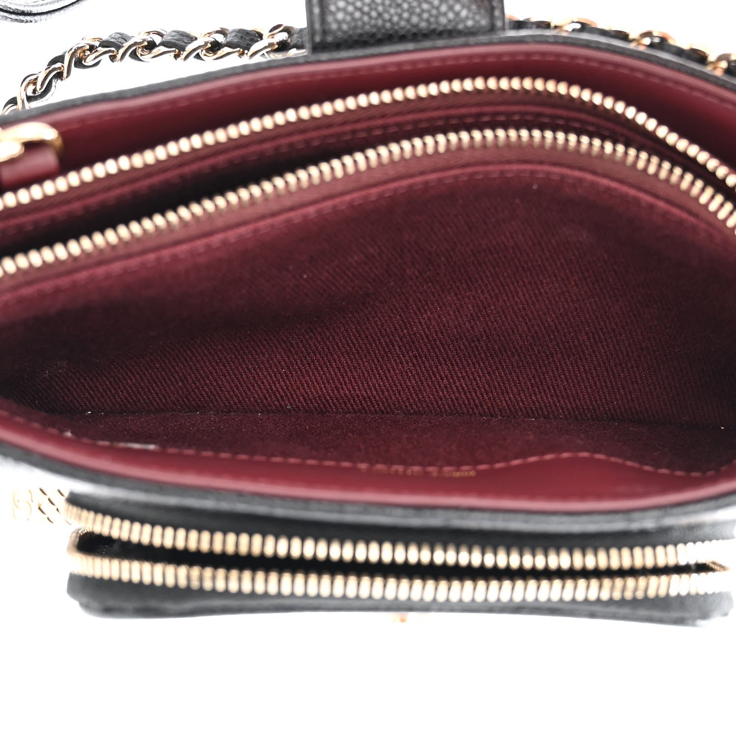 Chanel Caviar Quilted Business Affinity Phone Holder With Chain Black 7 of 16