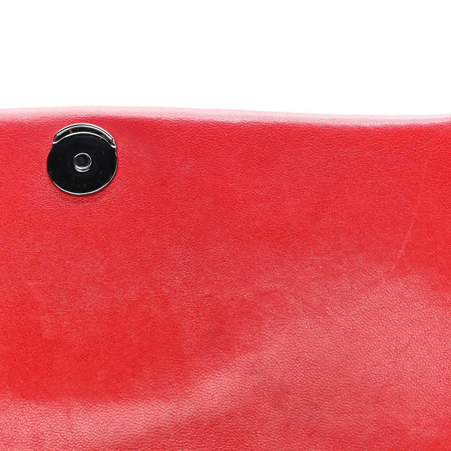 Lambskin Patchwork Monogram Small Jamie Red