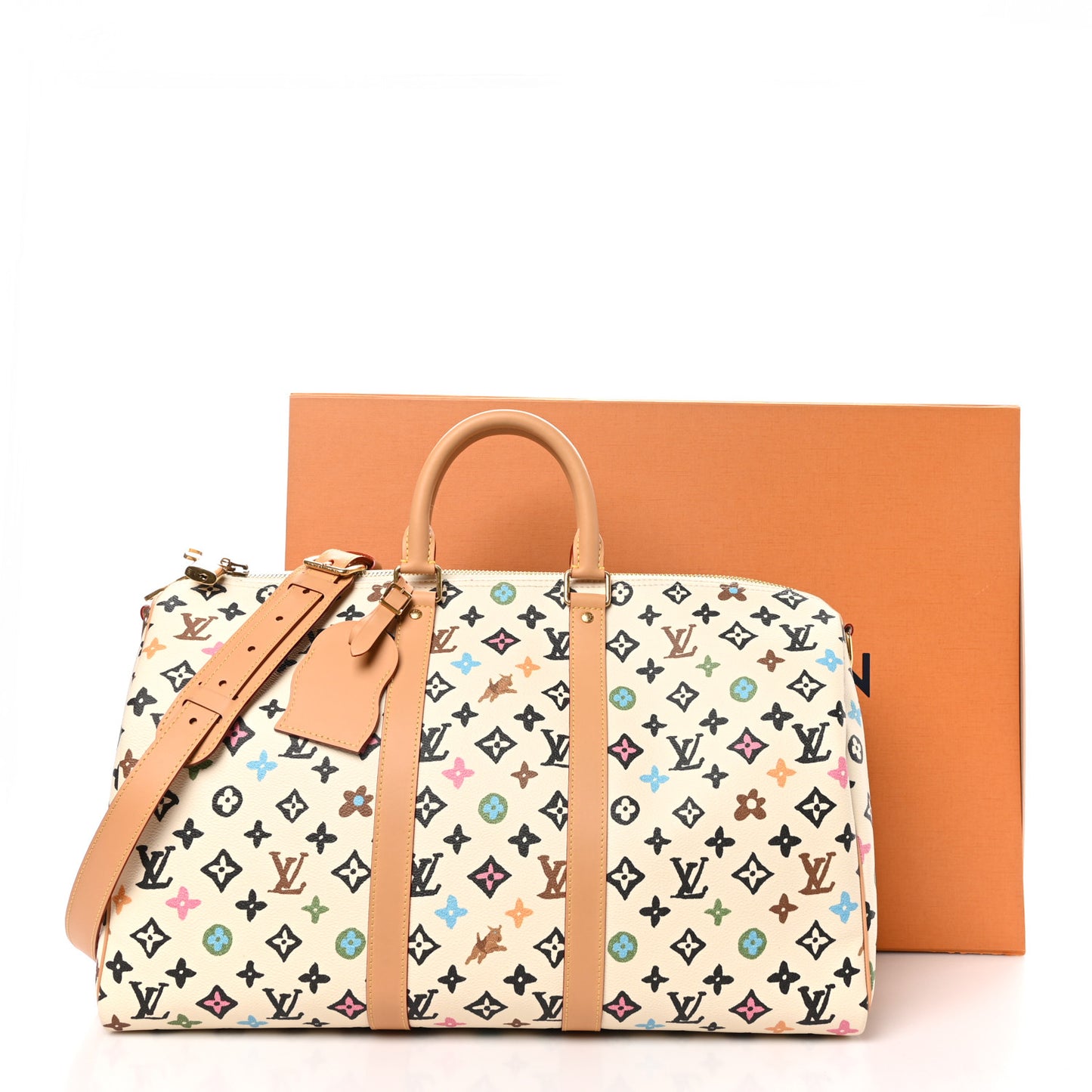 Monogram Craggy Keepall Bandouliere 45 Vanilla