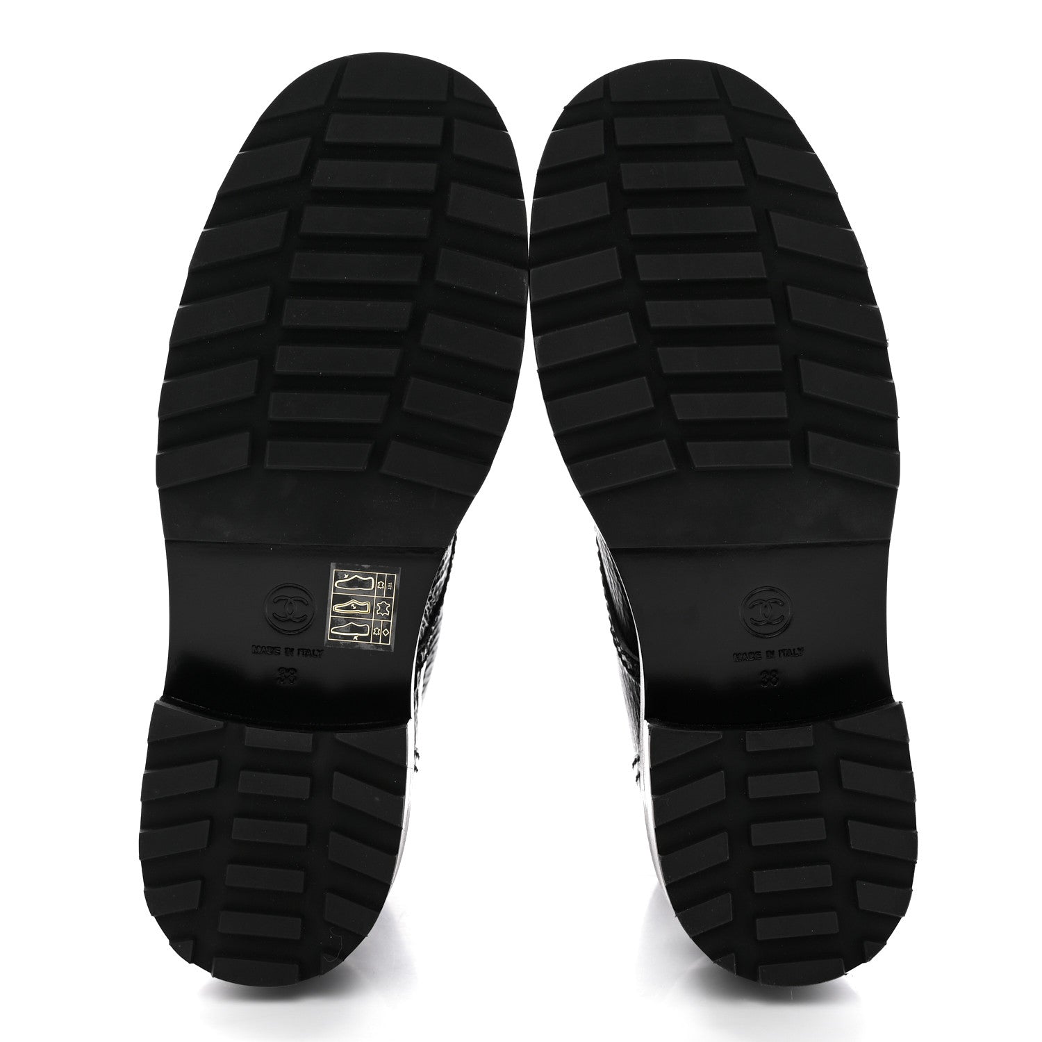 Chanel Shiny Calfskin Velvet Pearl Combat Short Boots 38 Black 5 of 14