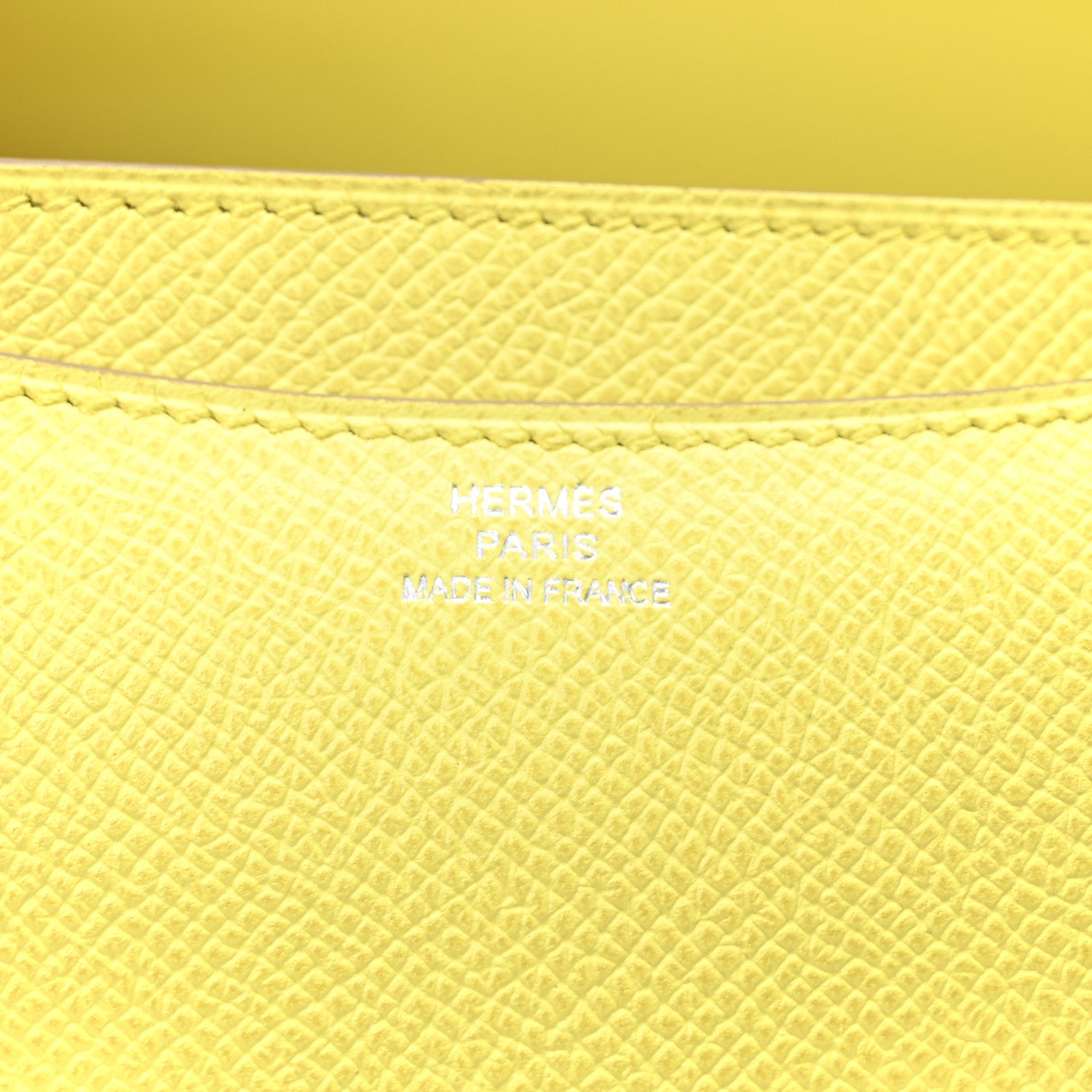 Hermes Epsom Constance 18 Lime 6 of 10