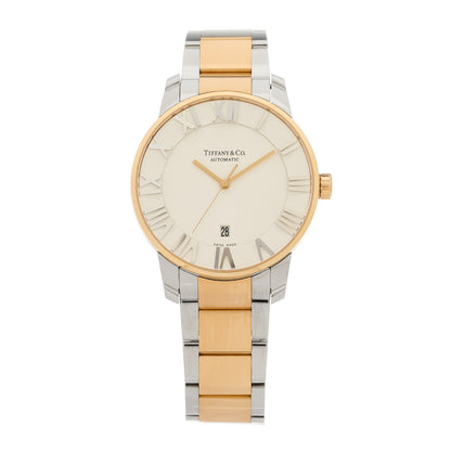 Tiffany Stainless Steel 18K Rose Gold 42mm Atlas Automatic Watch 1 of 4