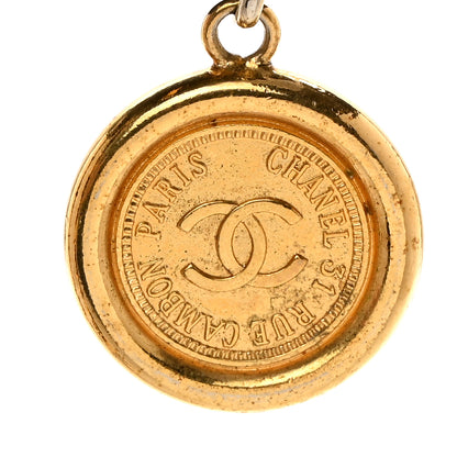 Chanel Lambskin Chain CC Medallion Belt Black Gold 3 of 4