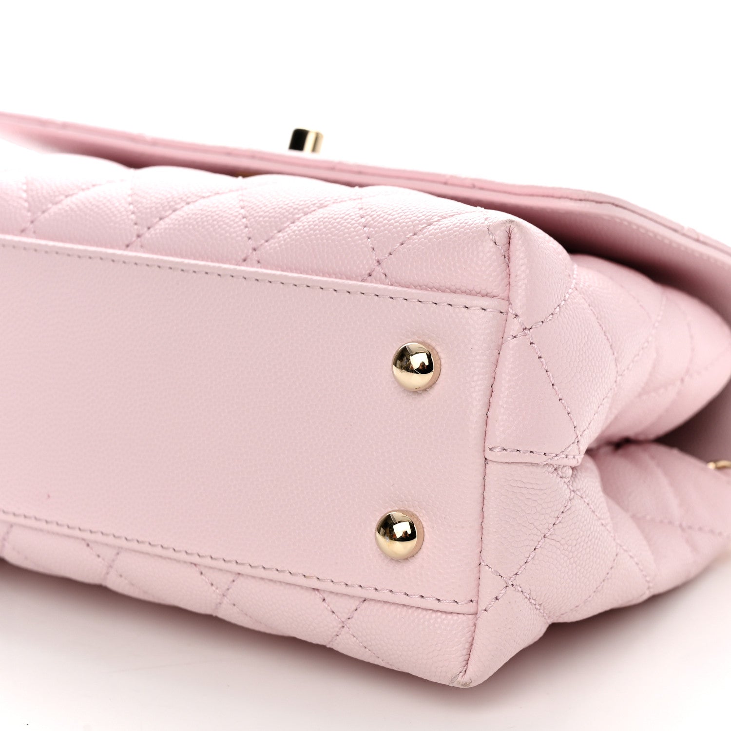 Chanel Caviar Quilted Mini Coco Handle Flap Light Pink 11 of 12