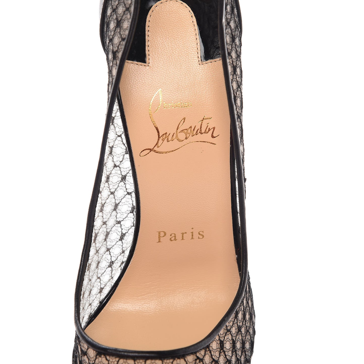 Nappa Bas Resille Follies Lace 100 Pumps 37 Black