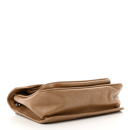 Saint Laurent Crinkled Calfskin Matelasse Monogram Baby Niki Chain Satchel Natural Tan 4 of 10
