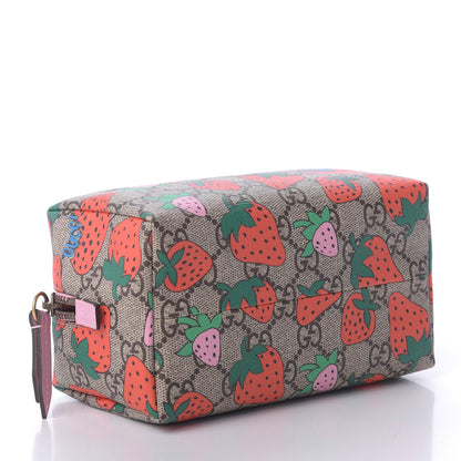 Gucci GG Supreme Monogram Strawberry Cosmetic Case 4 of 7