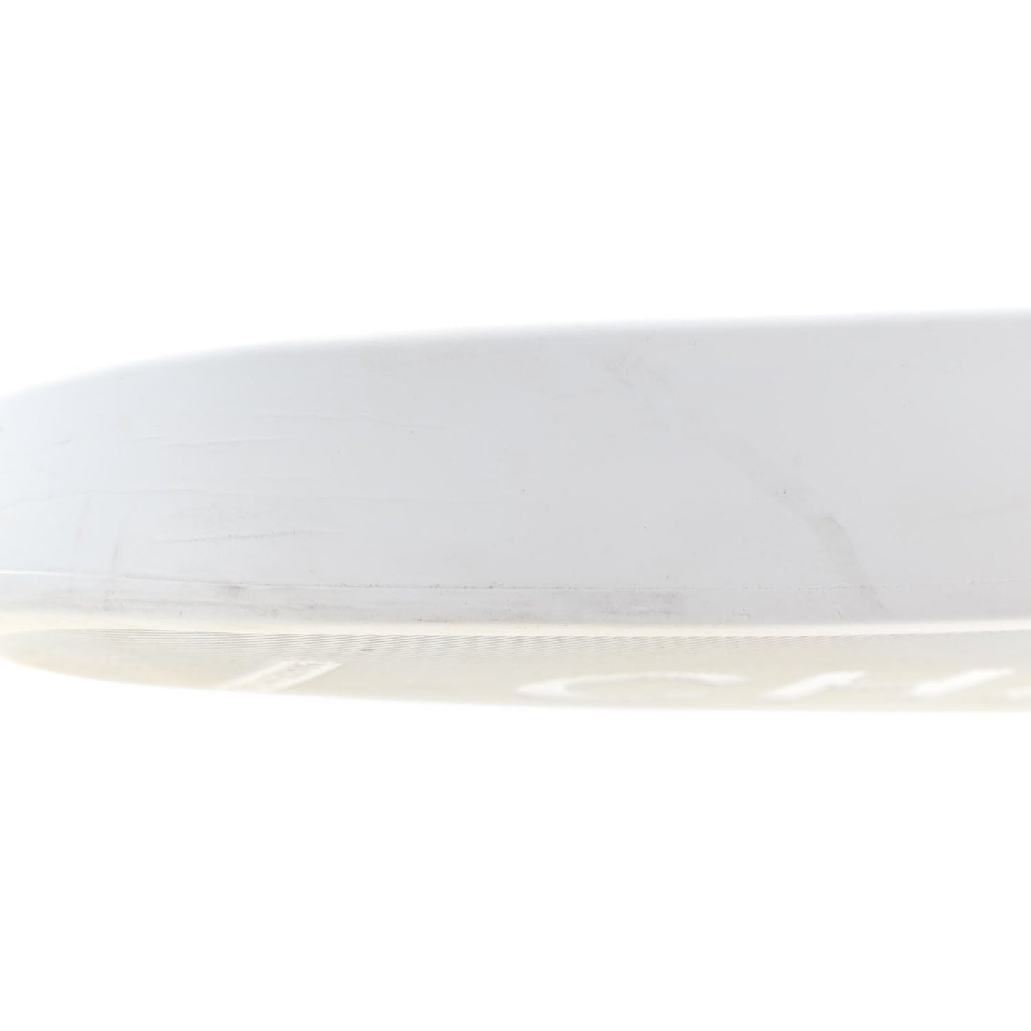 Rubber CC Flat Slide Sandals 40 White