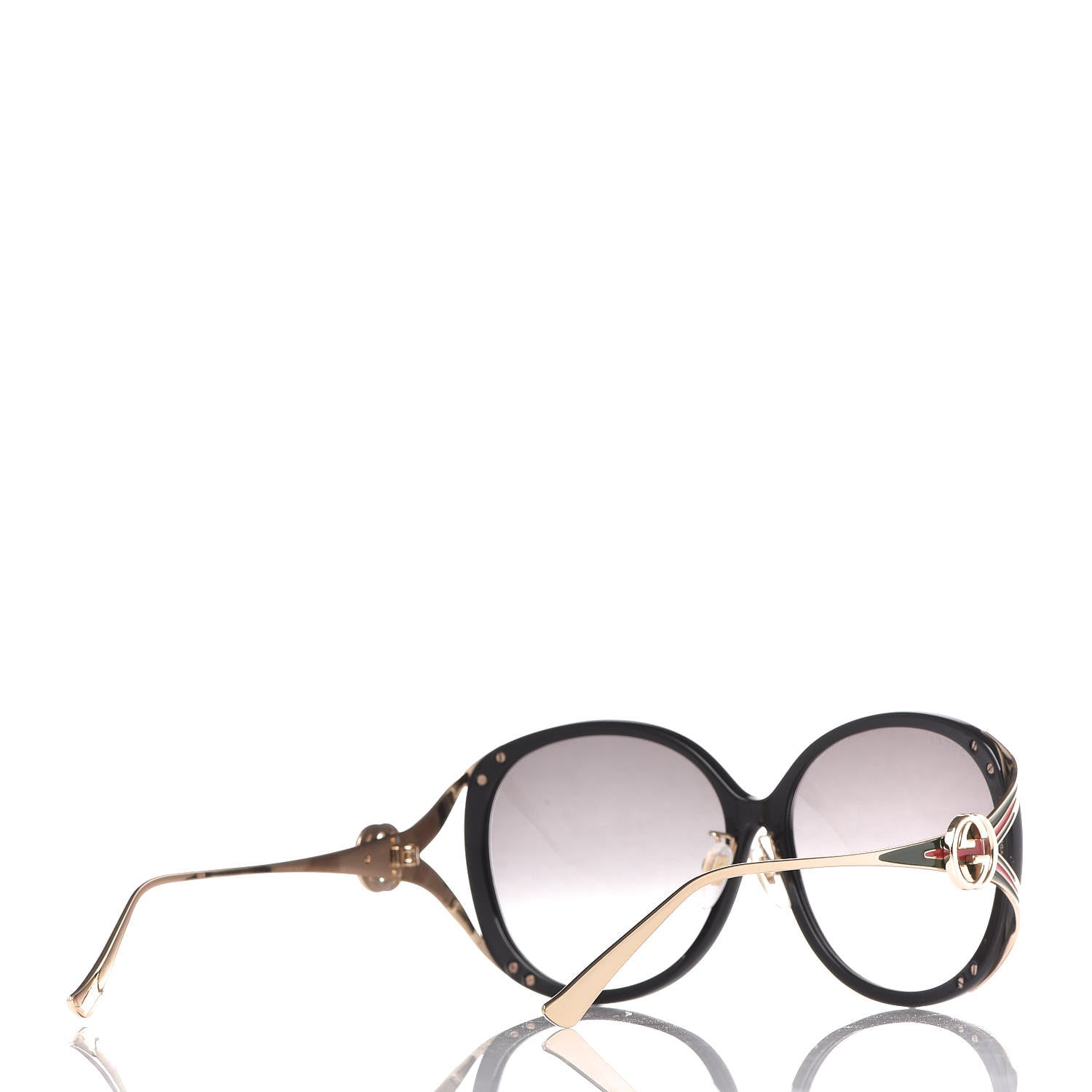 Gucci Round Frame Injected GG0226SK Sunglasses Black 4 of 9