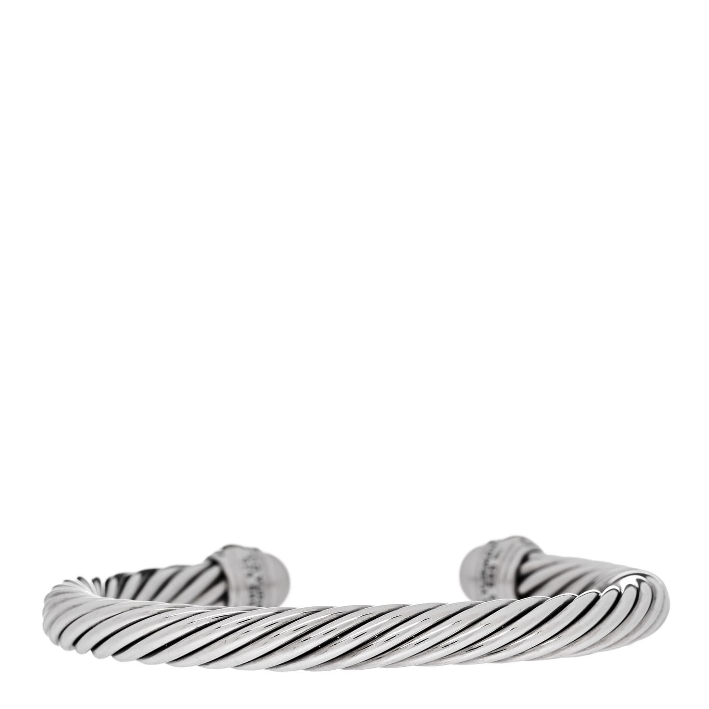 Sterling Silver 14K Yellow Gold Pearl 7mm Cable Classics Bracelet