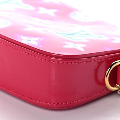 Louis Vuitton Vernis Valentine Mini Pochette Accessories Fuchsia Neon 9 of 10