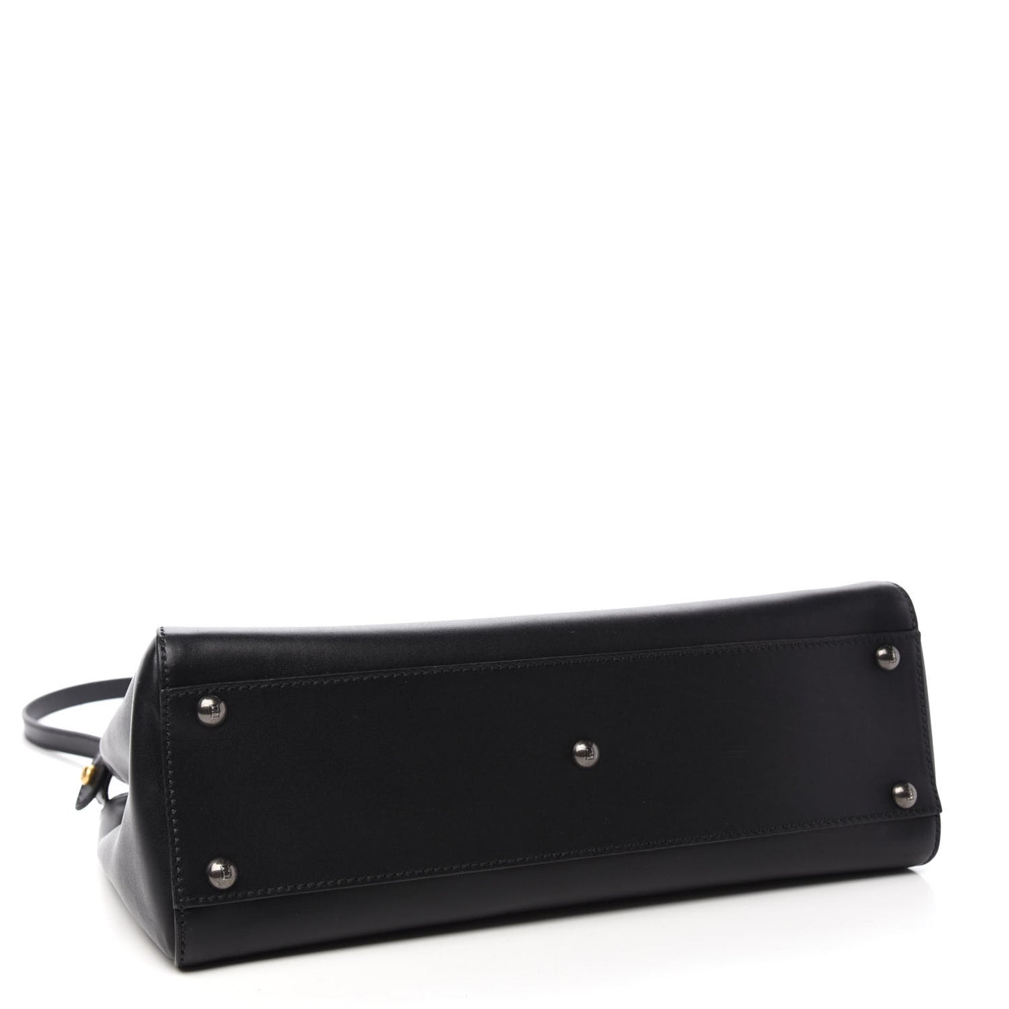 Calfskin Calf Hair Leopard Print Medium Peekaboo Iconic Satchel Black