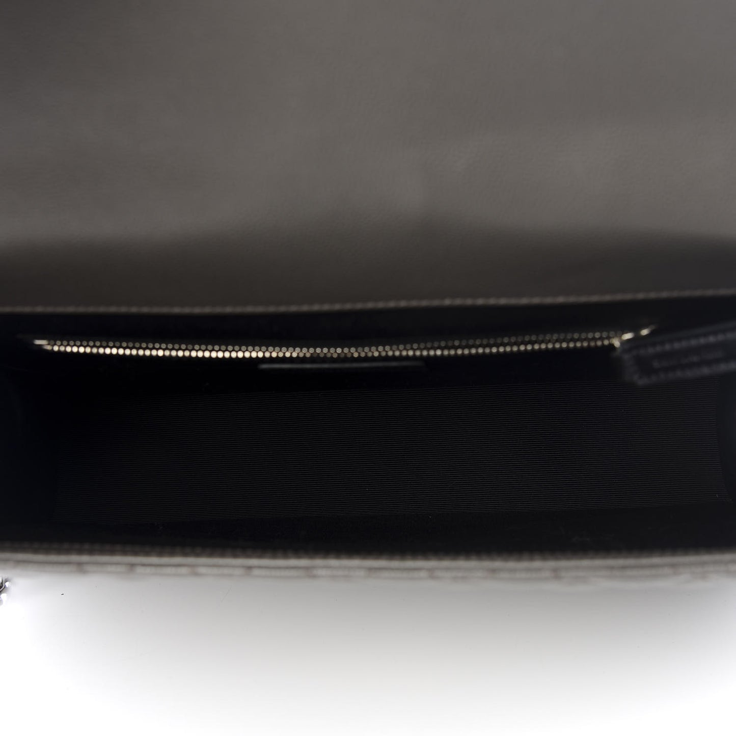 Grain De Poudre Textured Mixed Matelasse Large Triquilt Monogram Satchel Earth