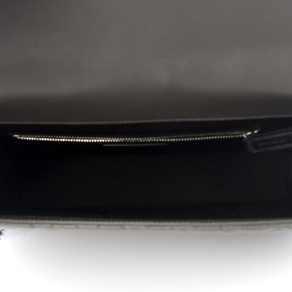 Saint Laurent Grain De Poudre Textured Mixed Matelasse Large Triquilt Monogram Satchel Earth 4 of 8