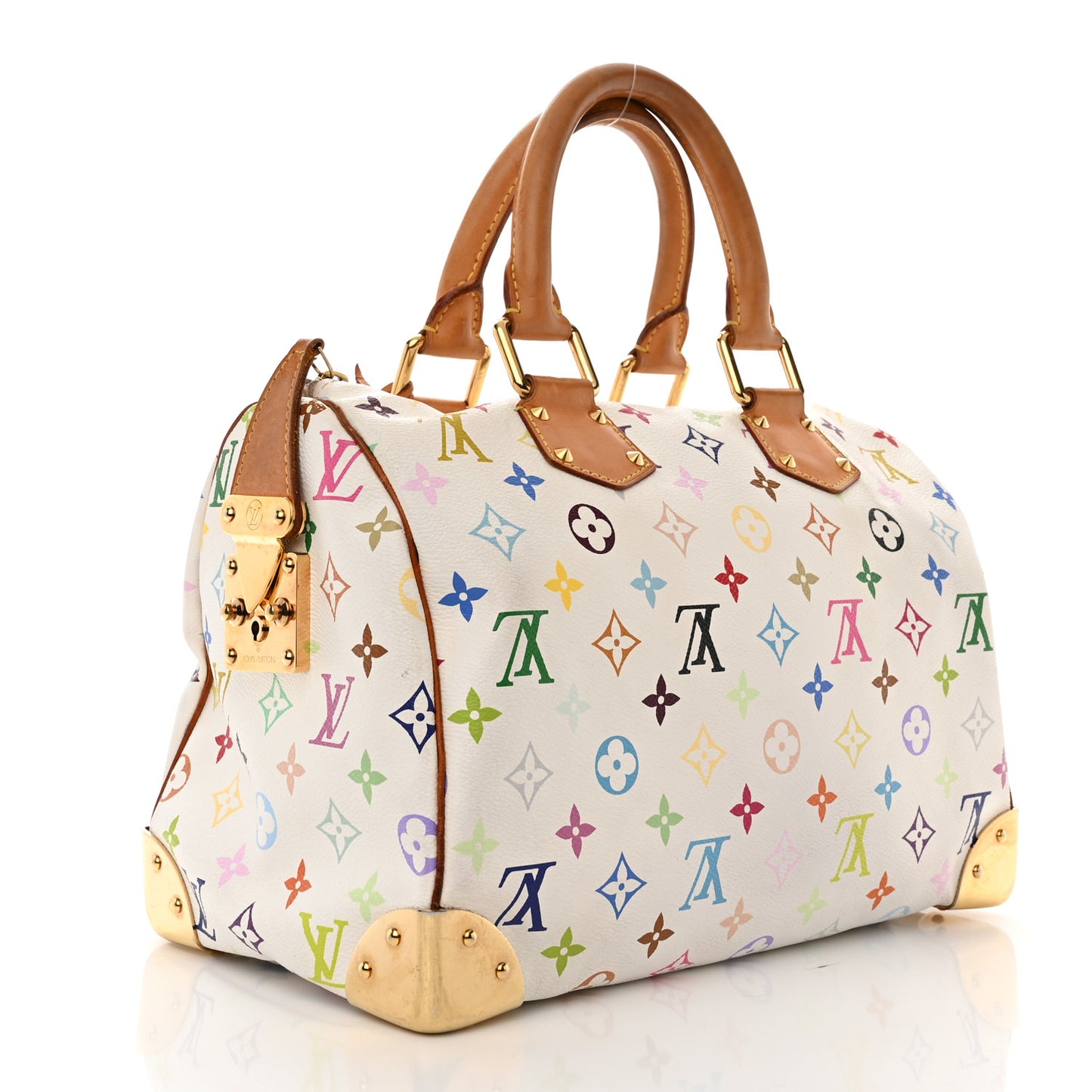 Monogram Multicolor Speedy 30 White