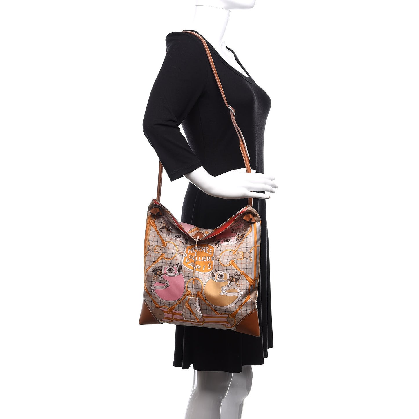 Silk Barenia Calfskin Tatersale SilkyCity 33 PM Bag Fauve