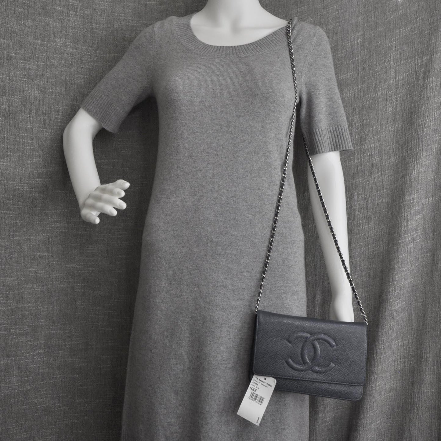 Caviar Wallet on Chain WOC Navy Blue