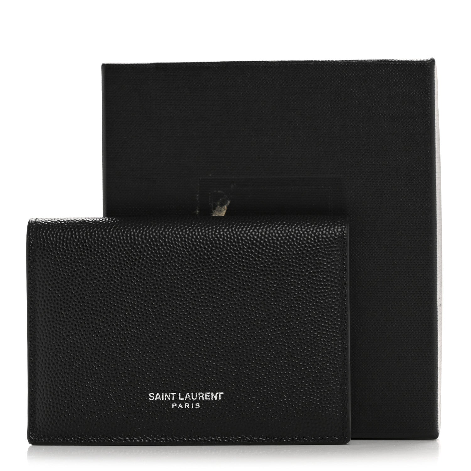Saint Laurent Grain De Poudre Business Card Case Black 11 of 11
