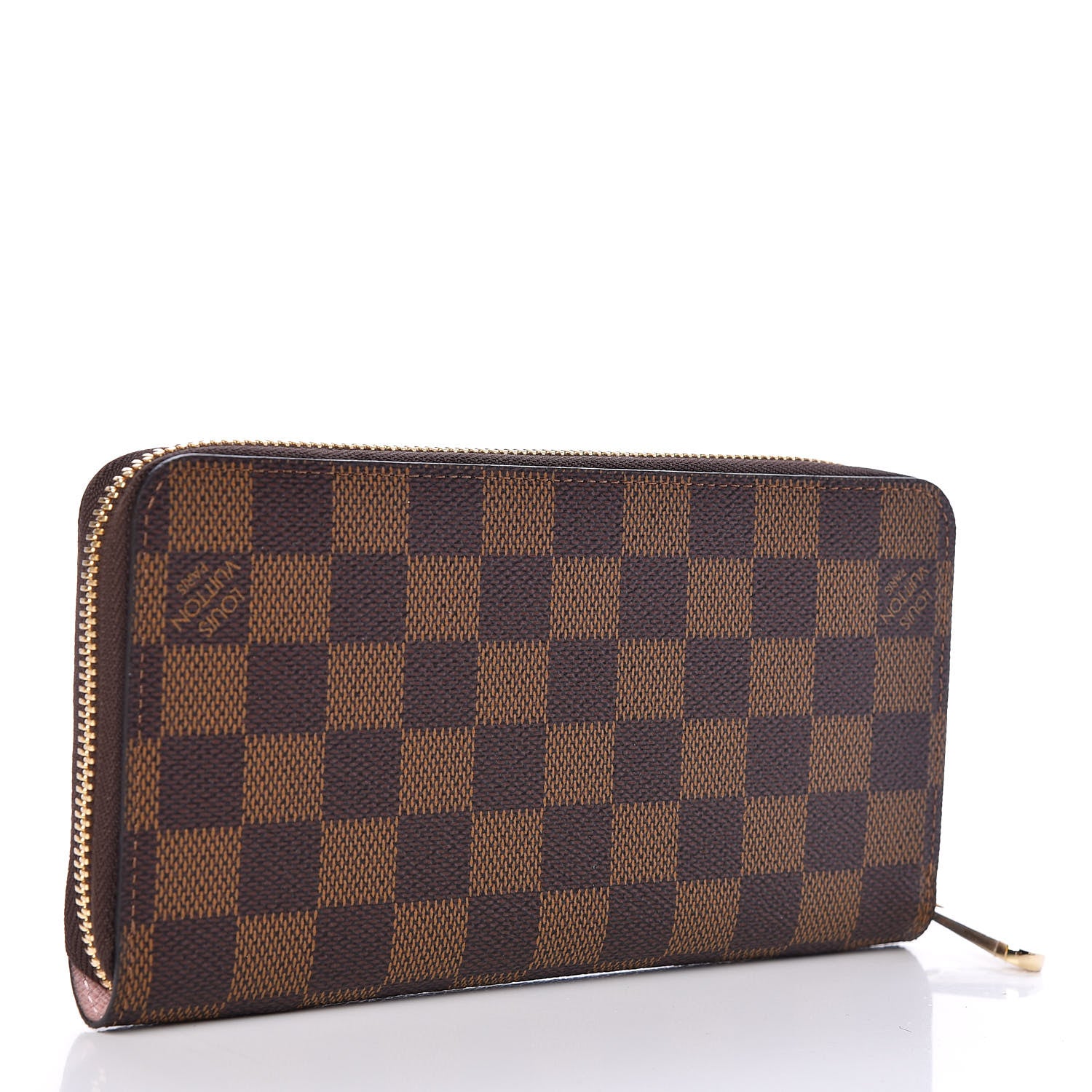 Louis Vuitton Damier Ebene Zippy Wallet Rose Ballerine 3 of 7