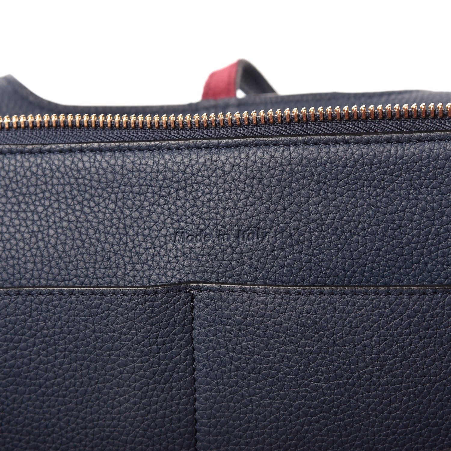 Celine Baby Grained Calfskin Small Tri-Fold Bag Steel Blue 9 of 9