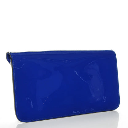Gucci Patent Large Bright Bit Clutch Deep Zaffiro 3 of 7