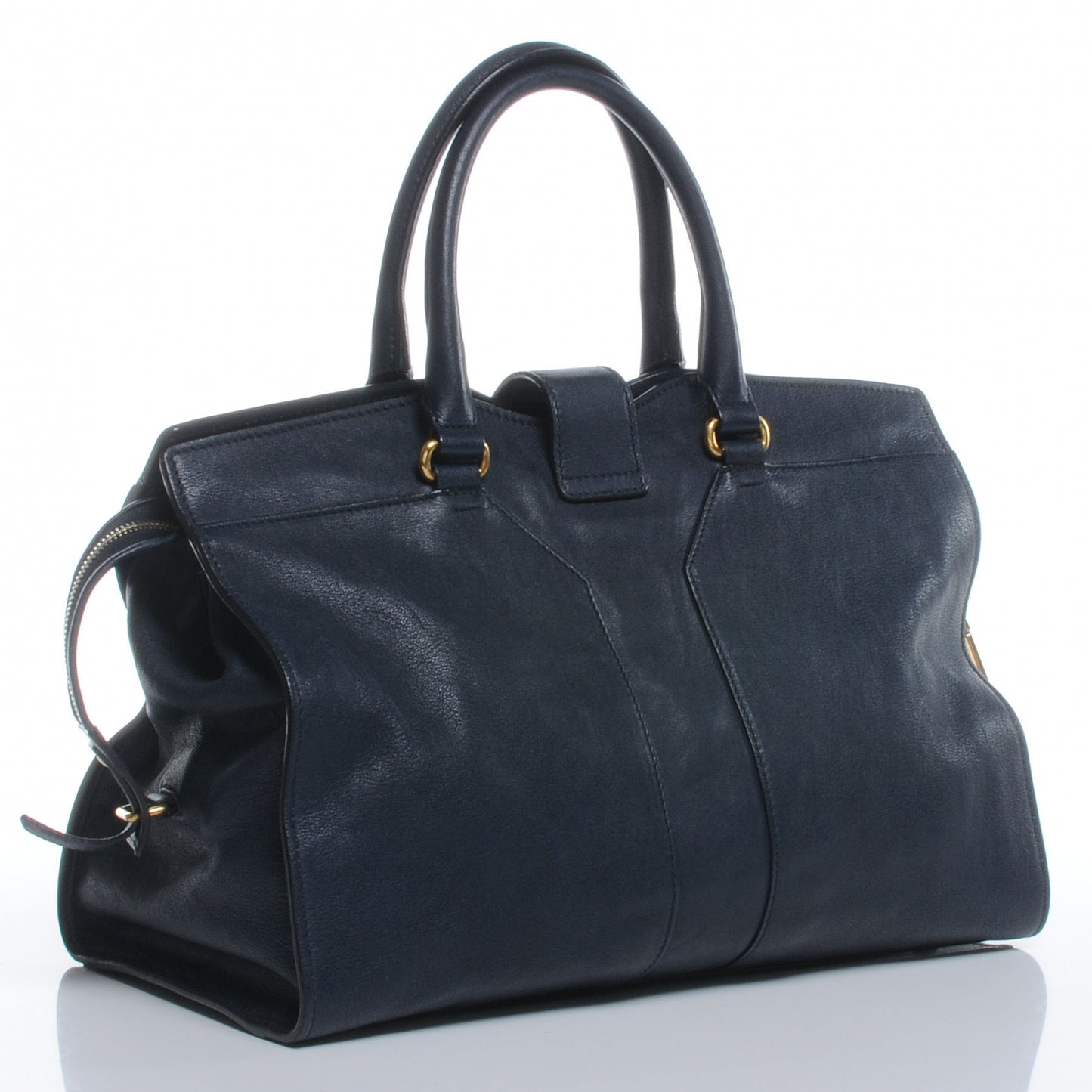Leather Medium Cabas Chyc Navy