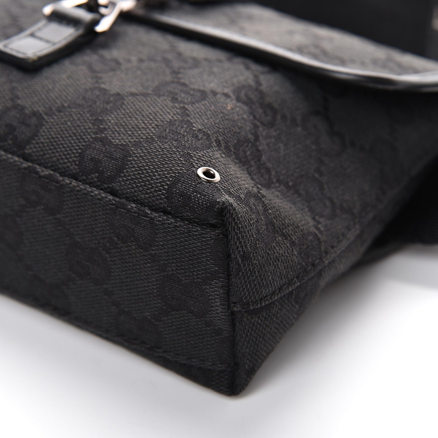GG Monogram Web Flight Belt Bag Black