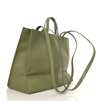 Telfar Vegan Leather Large Shopping Bag Drab 3 of 9