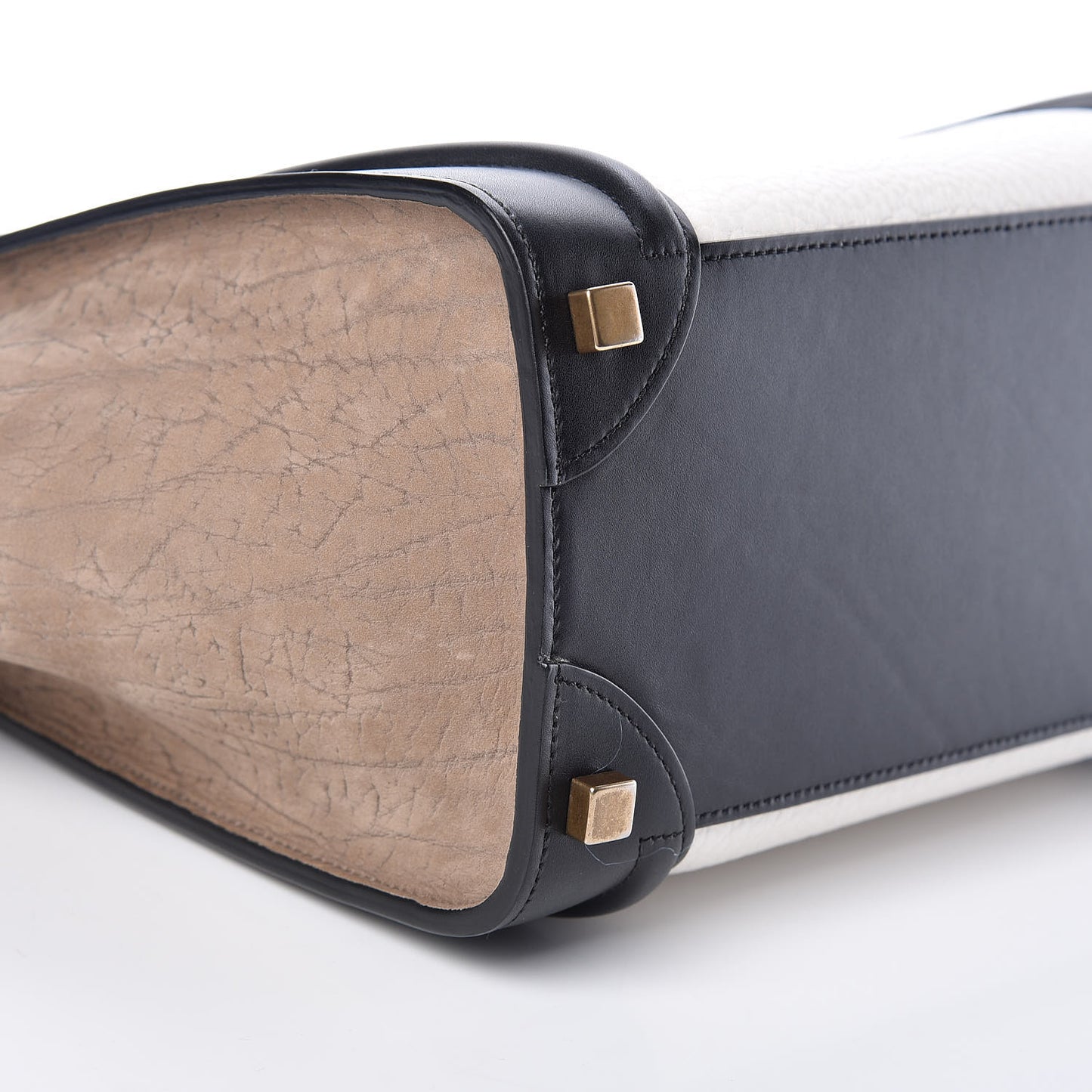 Bullhide Calfskin Grained Nubuck Micro Tri-Color Luggage Khaki