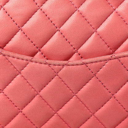 Chanel Lambskin Quilted Valentine Charms Medium Single Flap Pink 15 of 17