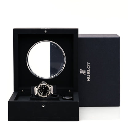 Hublot Stainless Steel Rubber Diamond Pave Bezel 38mm Big Bang Quartz Watch Black 361.SX.1270.RX.1104 5 of 5