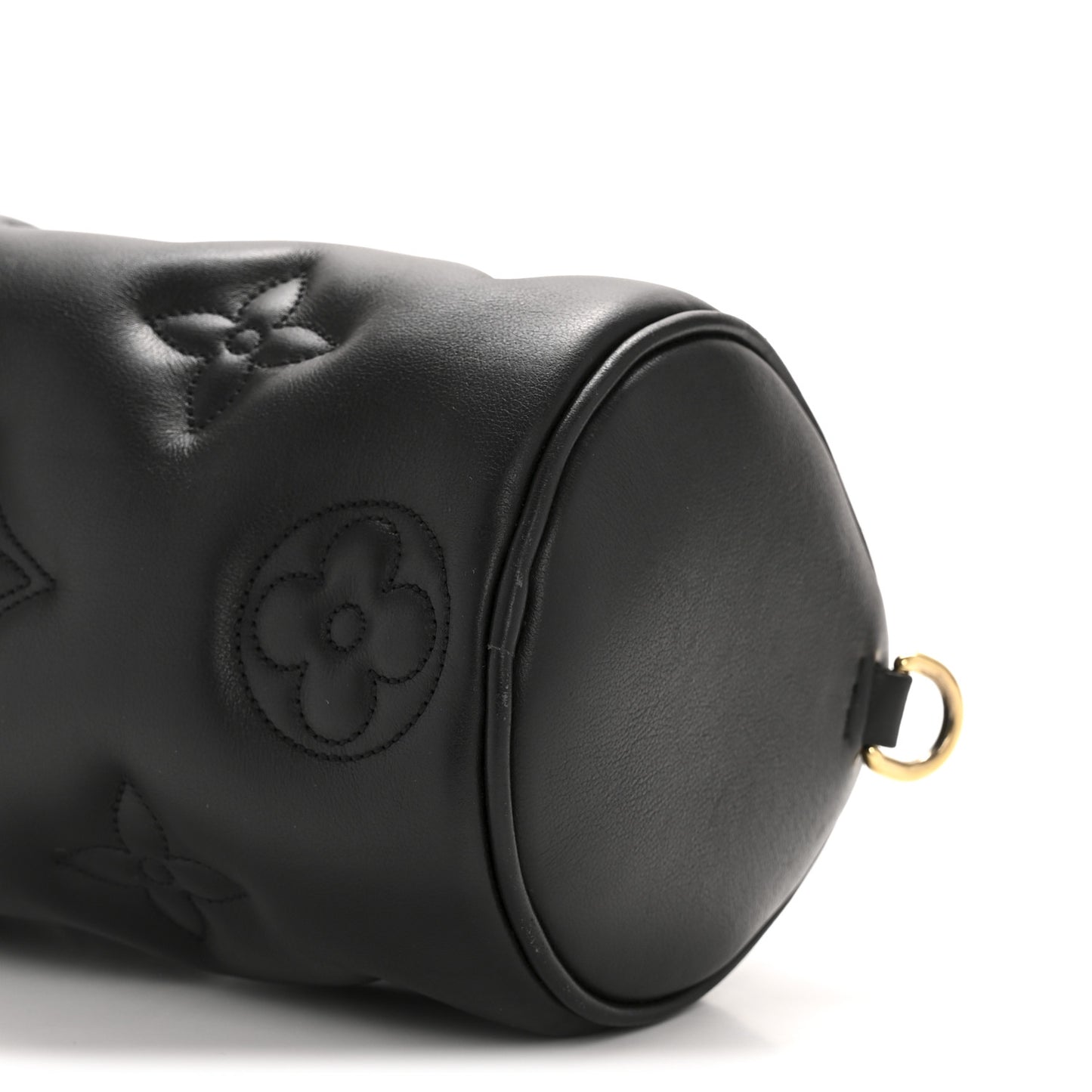 Calfskin Bubblegram Papillon BB Black