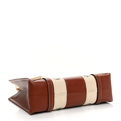 Chloe Calfskin Medium Woody Ribbon Tote Sepia Brown 4 of 12