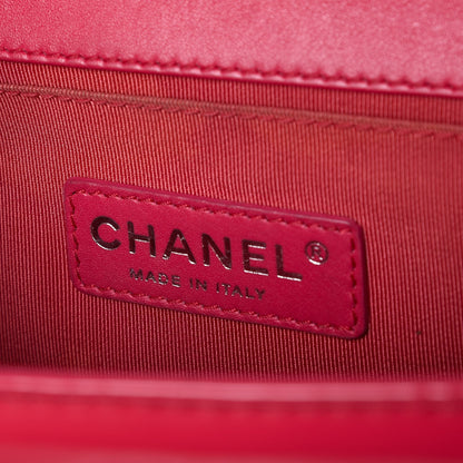Chanel Patent Quilted Medium Boy Flap Pink 7 of 8