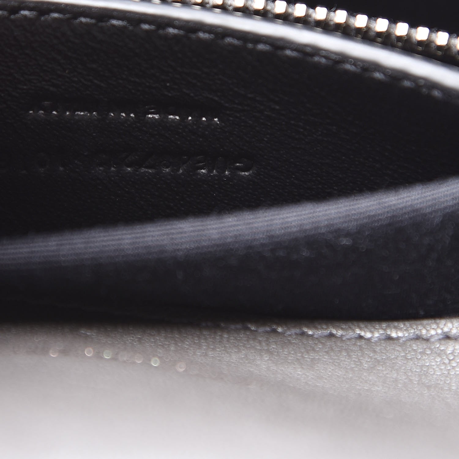 Saint Laurent Sheepskin Matelasse Chevron Monogram Medium College Bag Asphalt 6 of 12