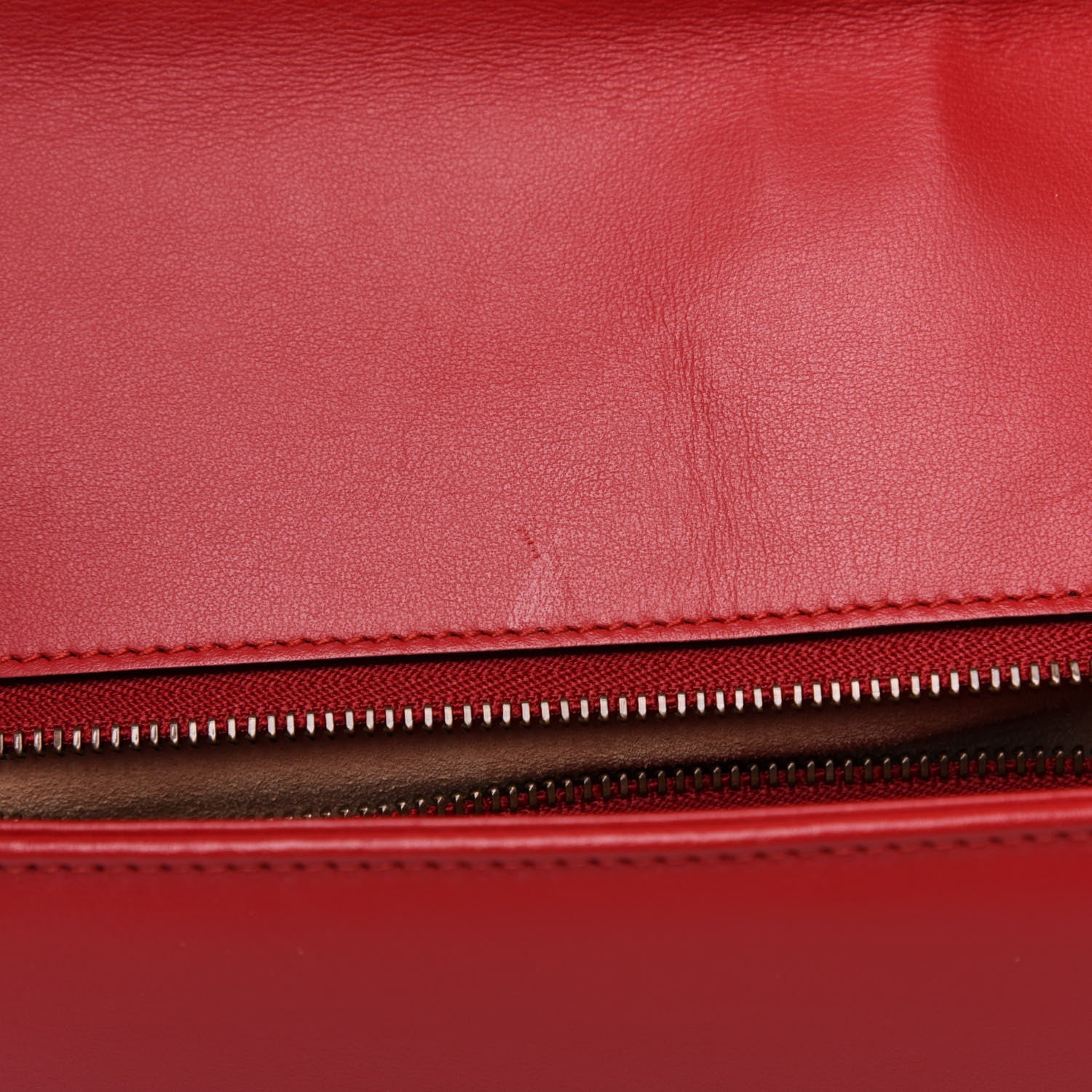 Gucci Calfskin Matelasse Large GG Marmont Shoulder Bag Hibiscus Red 9 of 15