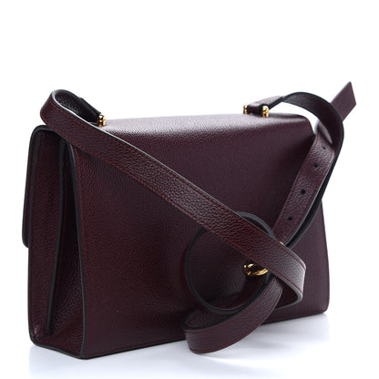Gucci Grainy Calfskin Small Zumi Shoulder Bag Vintage Bordeaux 3 of 9