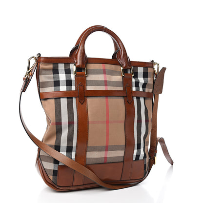 Burberry House Check Tote Dark Tan 2 of 10