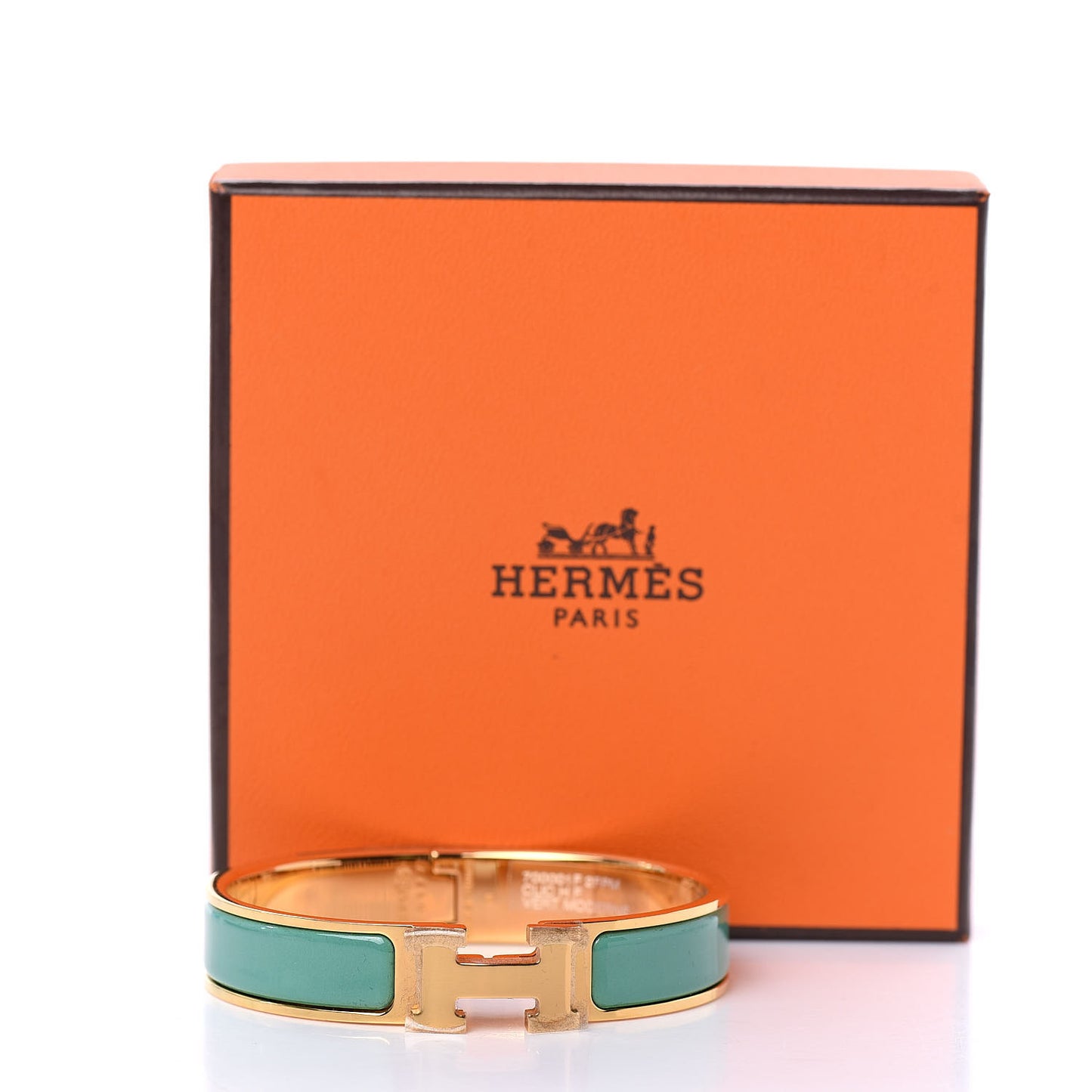 Enamel Narrow Clic Clac H Bracelet PM Vert Moderne