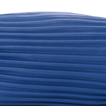 Loewe Lambskin Pleated Bracelet Pouch Shoulder Bag Royal Blue 7 of 9