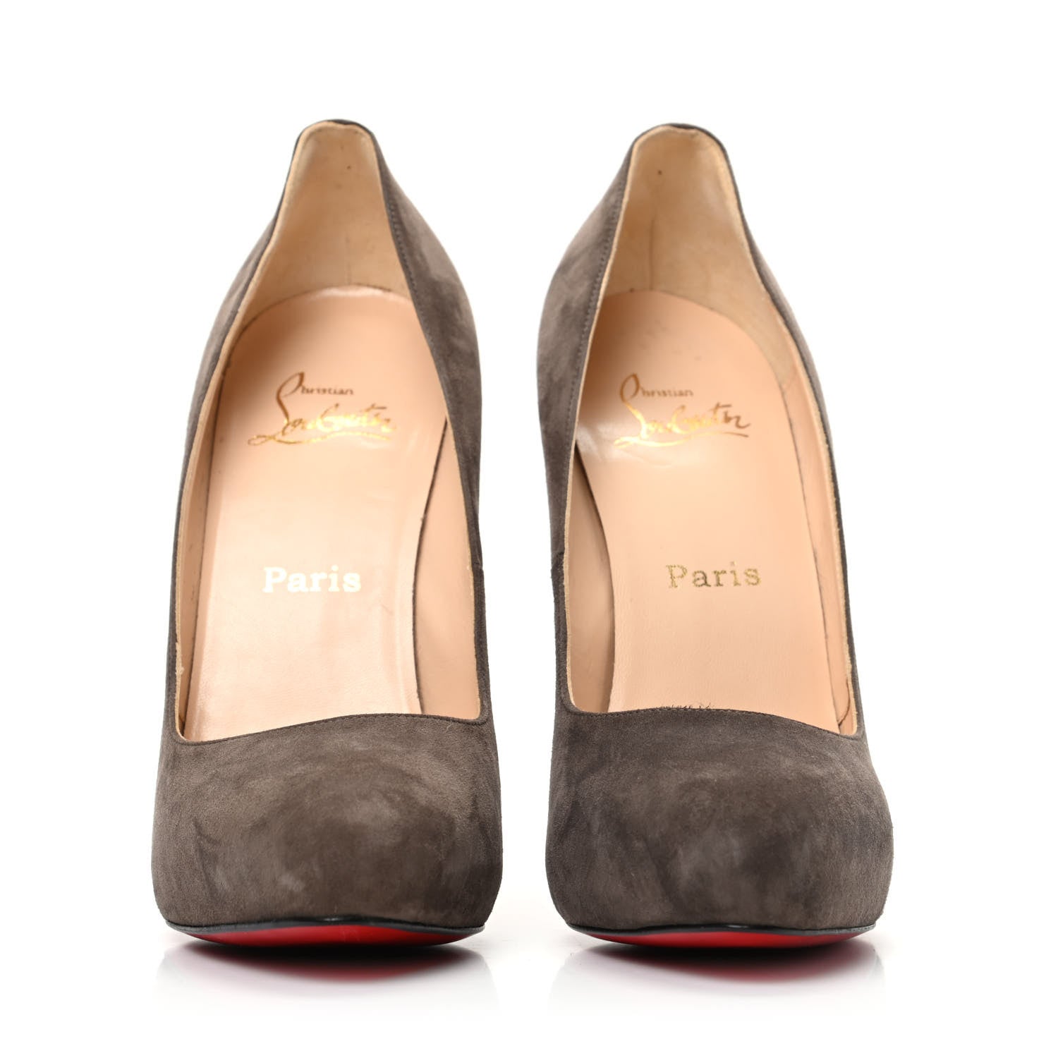 Christian Louboutin Suede Royal Miss Clichy 140 Pumps 39.5 Brown 2 of 7