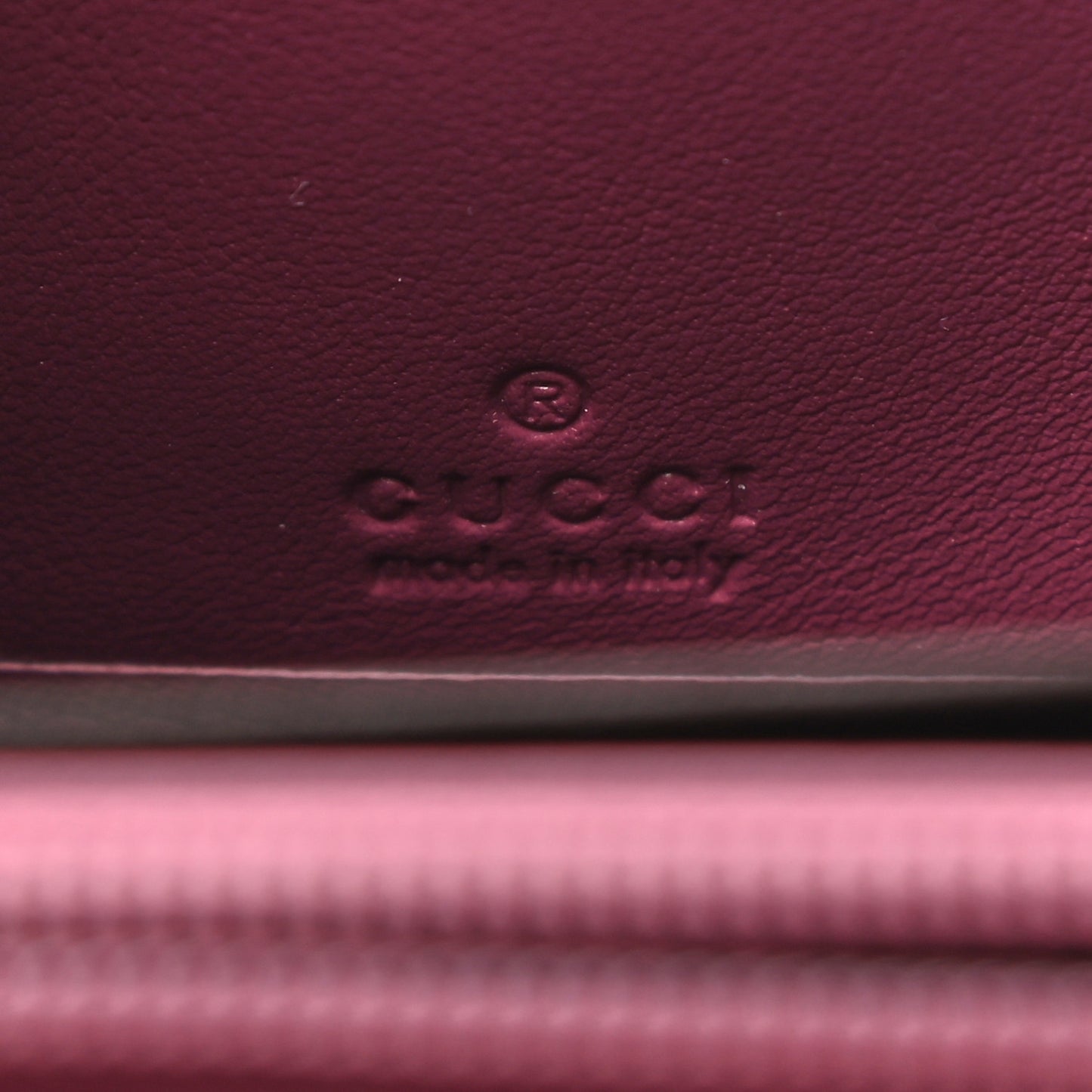 Guccissima Bree Zip Around Wallet Purple