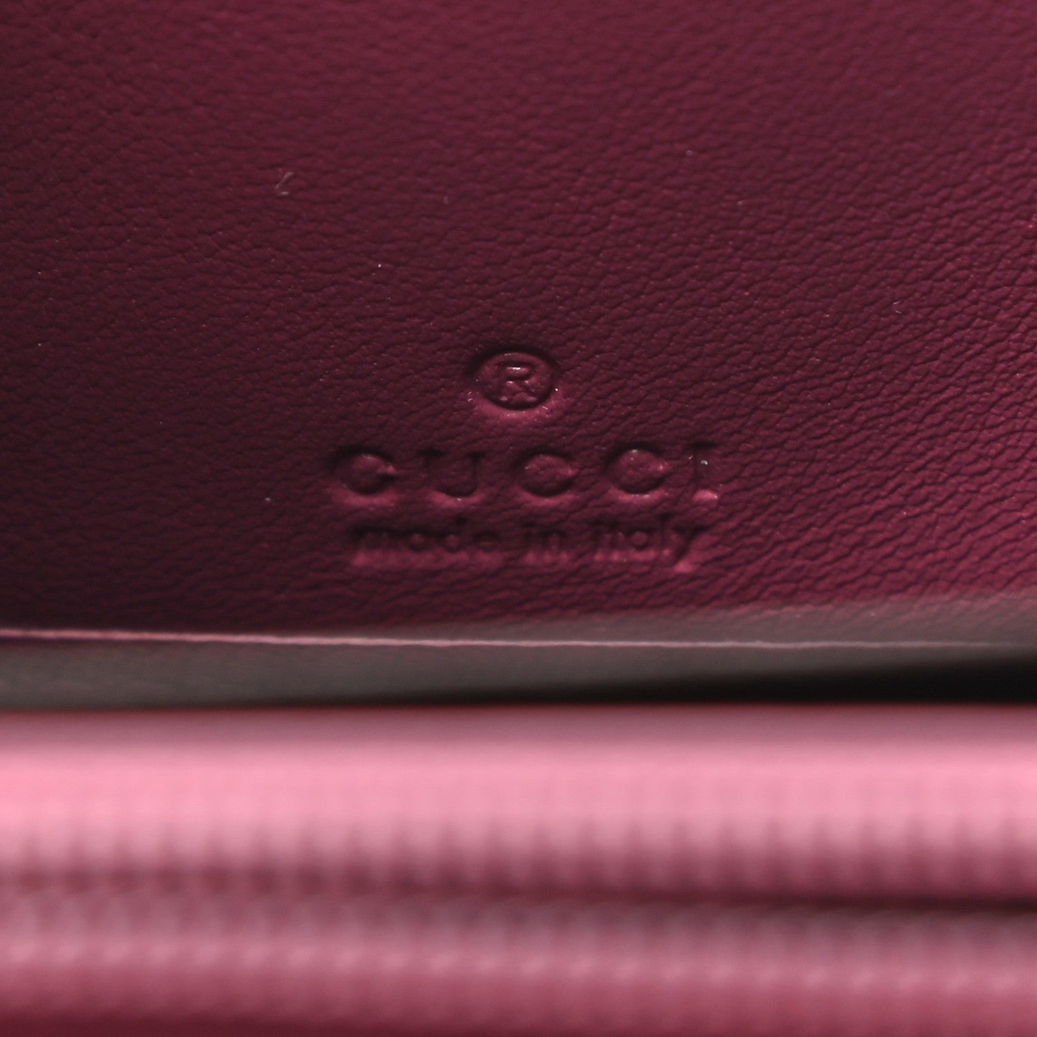 Gucci Guccissima Bree Zip Around Wallet Purple 6 of 8